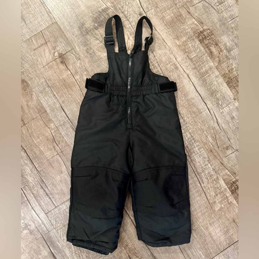 Cat & Jack Toddler Black Snow Bibs 18M | Insulated Winter Snow‎ Pants